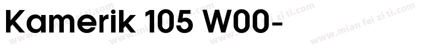 Kamerik 105 W00字体转换